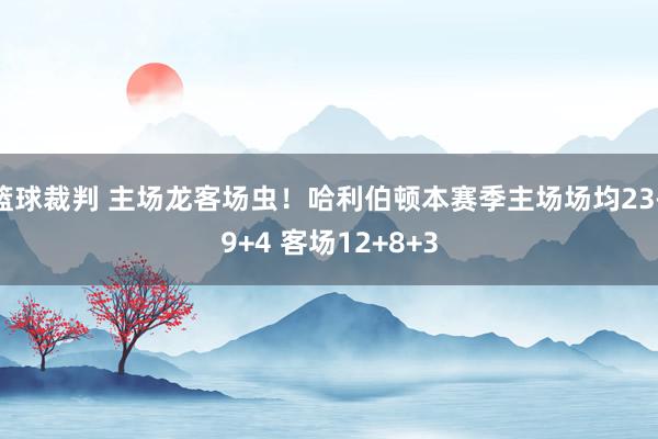 篮球裁判 主场龙客场虫！哈利伯顿本赛季主场场均23+9+4 客场12+8+3