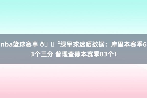 nba篮球赛事 😲绿军球迷晒数据：库里本赛季63个三分 普理查德本赛季83个！