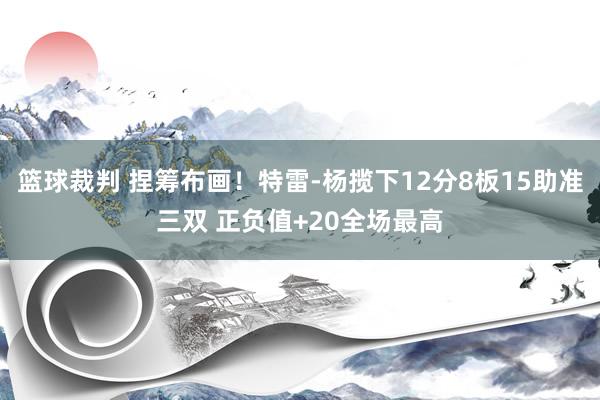 篮球裁判 捏筹布画！特雷-杨揽下12分8板15助准三双 正负值+20全场最高