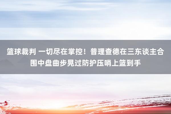 篮球裁判 一切尽在掌控！普理查德在三东谈主合围中盘曲步晃过防护压哨上篮到手